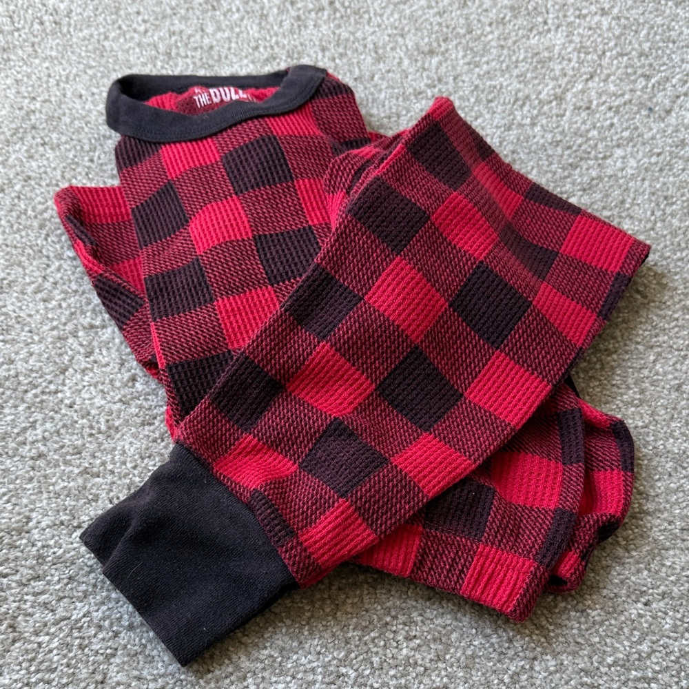 Buffalo Check Plaid Kids Pajamas Size 5/6